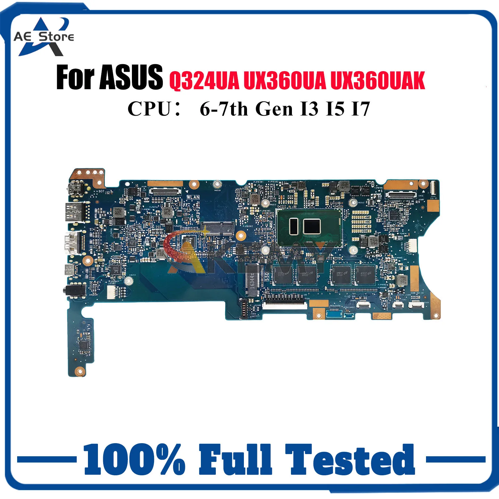 

UX360UA Laptop Motherboard For ASUS ZenBook UX360U UX360UA UX360UAK Q324UA Notebook Mainboard W/ I3 I5 I7 CPU tests OK fast ship