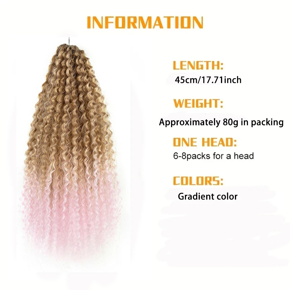 Brazilian Yaki Kinky Curly wave Crochet Hook Braiding Hair Extension wigs Synthetic jumbo braids For Women Hair accessories wigs