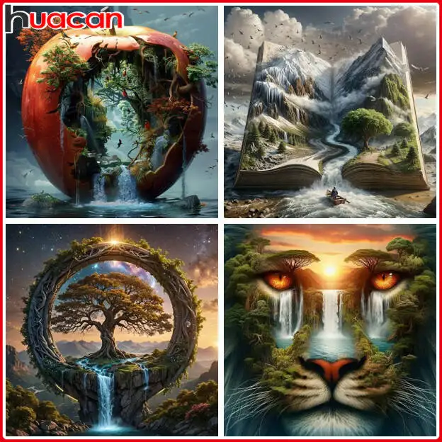 Huacan 2025, neue Kollektion, Diamantgemälde, Schmetterling, Blume, Diamant-Mosaik, Kunst, handgefertigte Heimdekoration