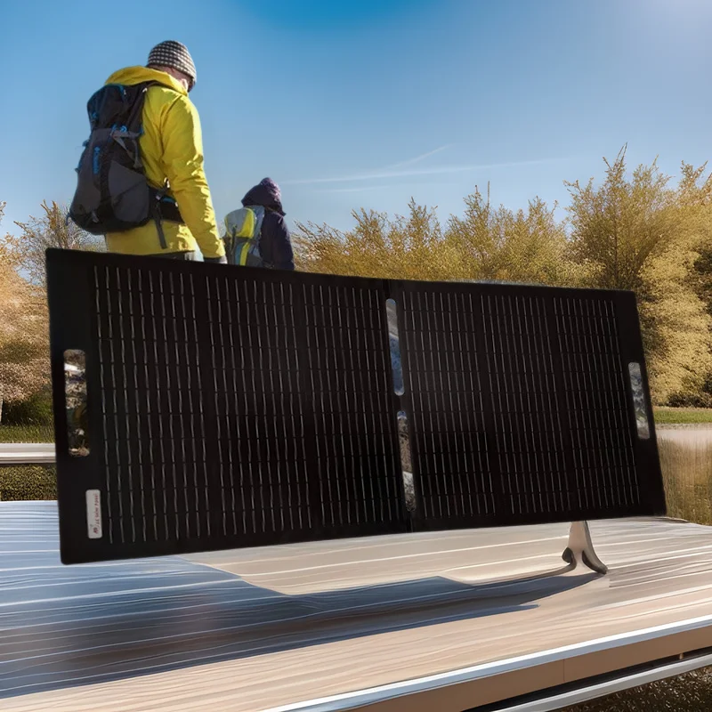 

Portable portable solar folding bag