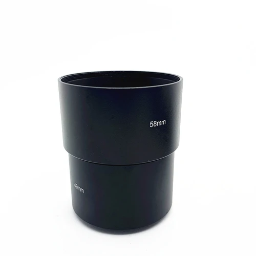 Imagen 2 del producto 49mm 52mm 55mm 58mm 62mm 67mm 72mm 77mm 82mm de largo capó de lente de Metal para Canon Nikon Sony para lente de cámara Olympus Pentax Fujifilm