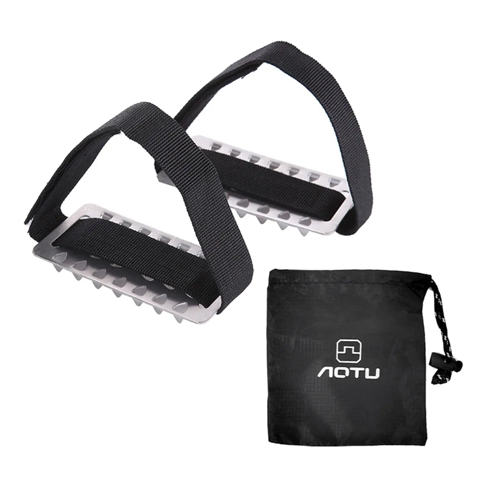 أشرطة الأحذية ذات المسامير للأحذية للثلج والمرابط الأشرطة الجليدية خفيفة الوزن غير قابلة للانزلاق