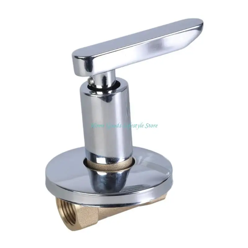 E74E Sturdy Aluminum Alloy Water Valves DN15 NPT Female Thread Accessory for Consistent Water Flows in Various Setting