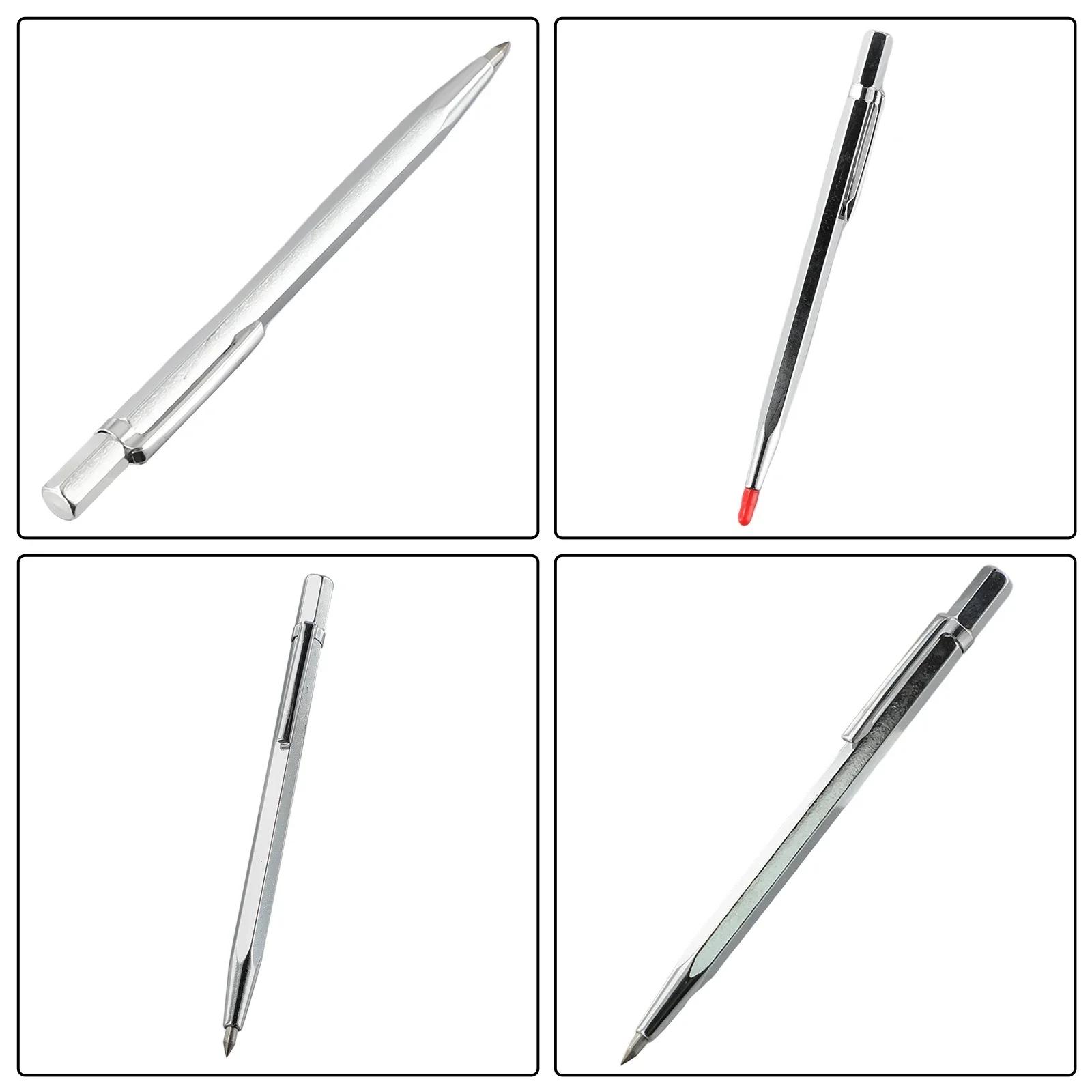 Carbide Metal Marcador Pen, Escriba Scriber, Silver Steel, Tungstênio, Acessórios Úteis, Prático