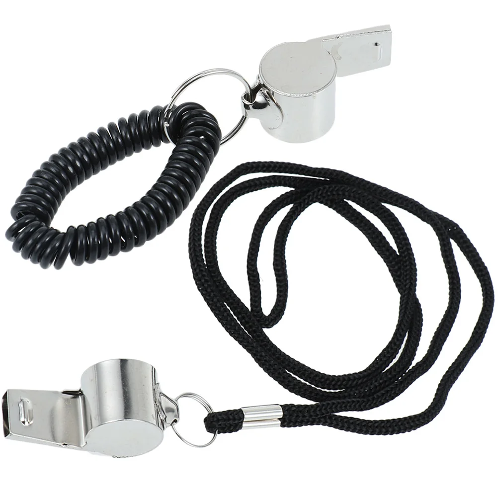 4 Pcs Sports Referee Whistle Emergency High Frequency Metal Outdoor Kids Soccer Ball
