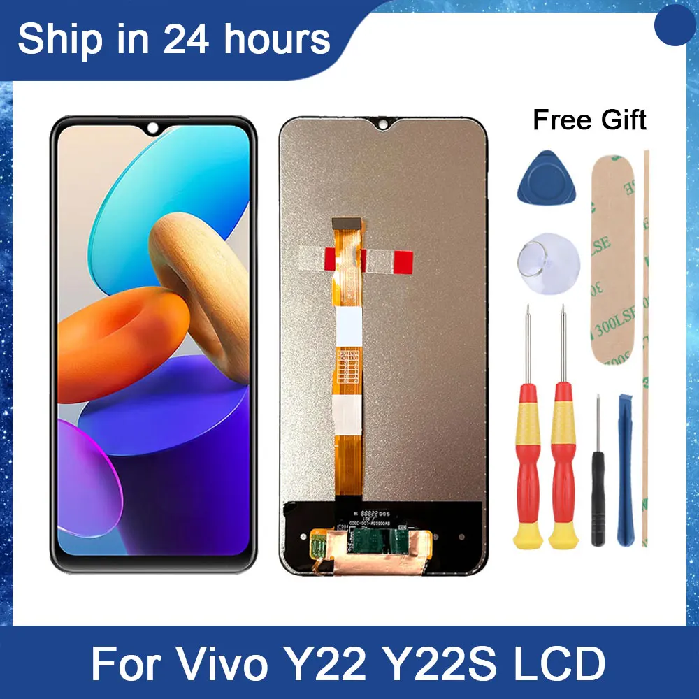 

AiNiCole 6.55'' For Vivo Y22 Y22s LCD Display Touch Screen Digitizer Assembly V2207 V2206 vivo Y22 LCD Screen Replacement