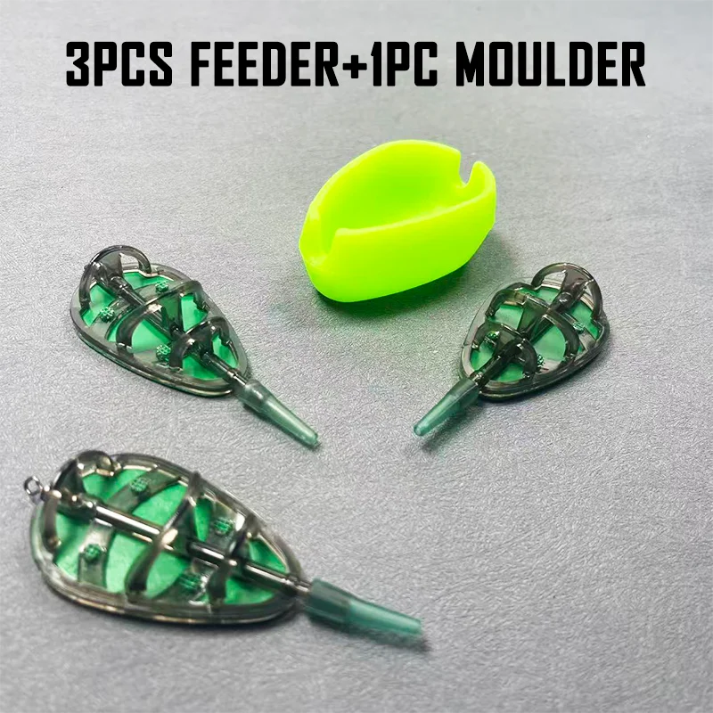 Alimentadores 3 en 1 para Carpa – Plomada con Jaula de Lanzamiento Largo - imagen 4