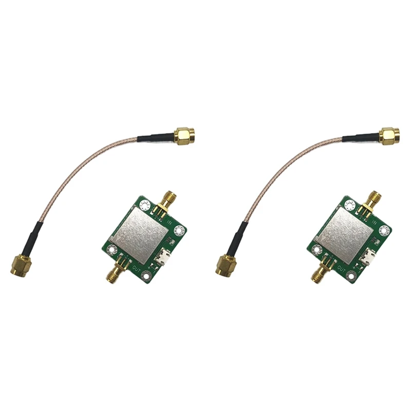 2X 50M-6Ghz Low-Noise RF Amplifier 20DB Gain 50Ω RF Amplifier With USB Power Supply Port And SMA Cable For Hackrf H2