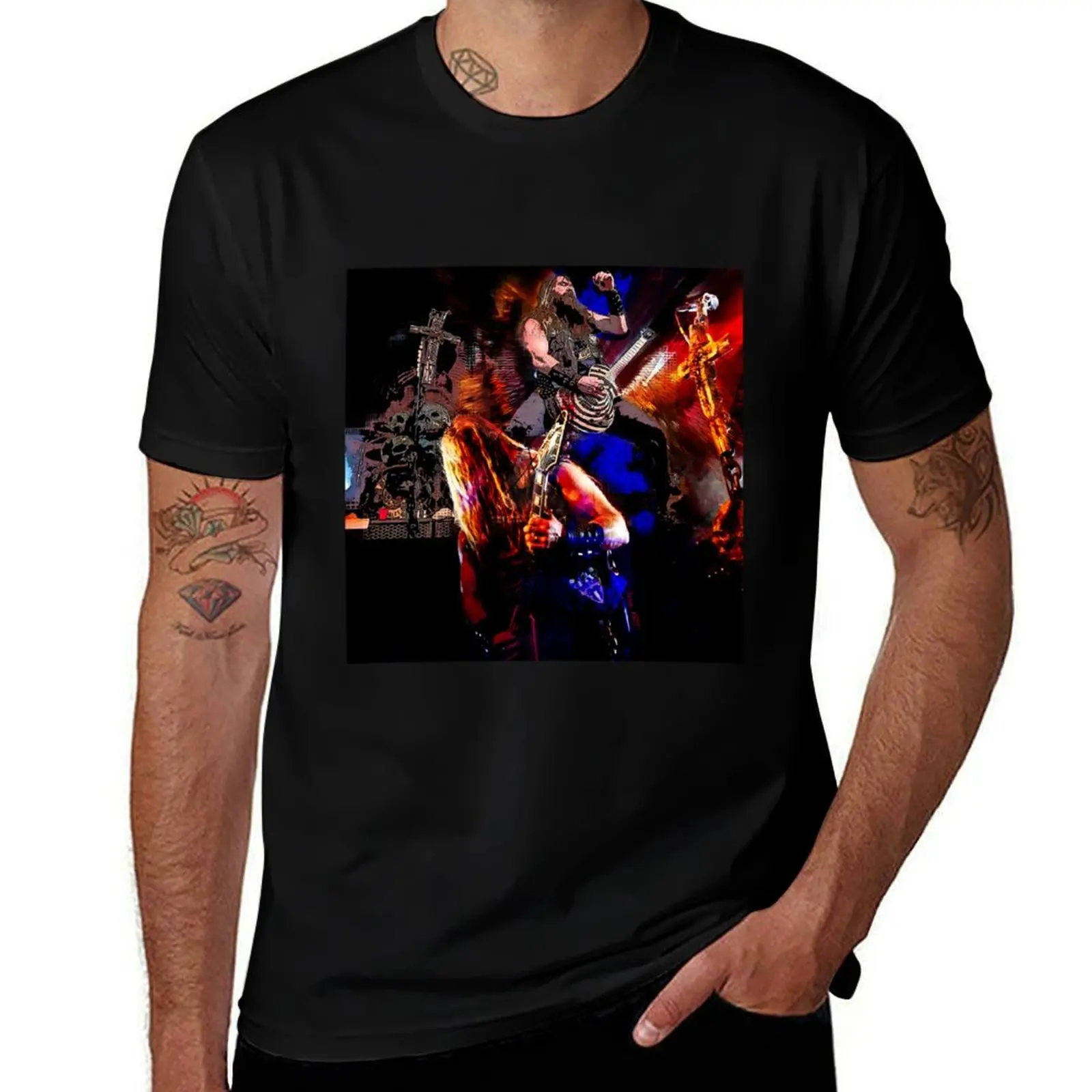 

Zakk you rock! - digital paint by Iona Art Digital T-Shirt Breathable Mesh Panel T-Shirt