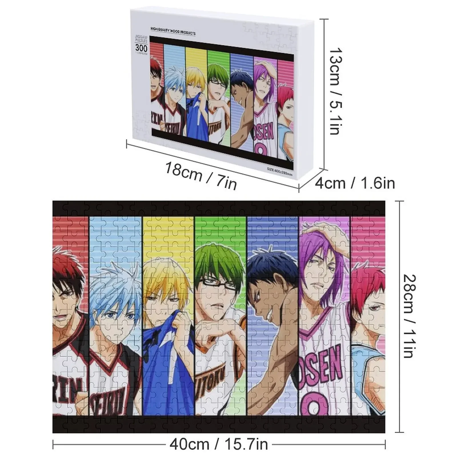 كوروكو فريق سلة اللغز اسم لعبة خشبية لعبة الأطفال ديوراما الملحقات لغز