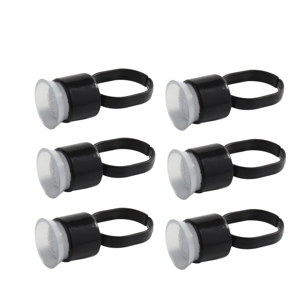 

50 шт., держатель для пигментной губки, высококачественная чашка для чернил для наращивания ресниц, контейнер для пигментного кольца для татуировки