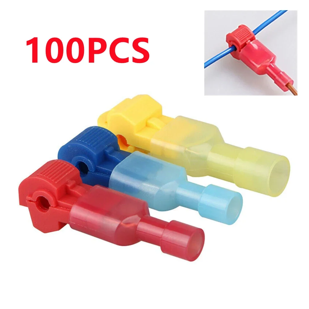 10/20/60/100Pcs T-Tap Connectors Quick Electrical Cable Connector Snap Splice Lock Wire Terminal Waterproof Crimp Wire Terminals