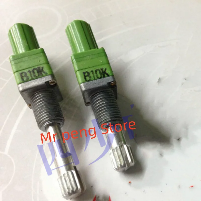 2pcs for ALPHA   RD902PF lock, push and pull precision potentiometers, double B10K axis, long 25MM