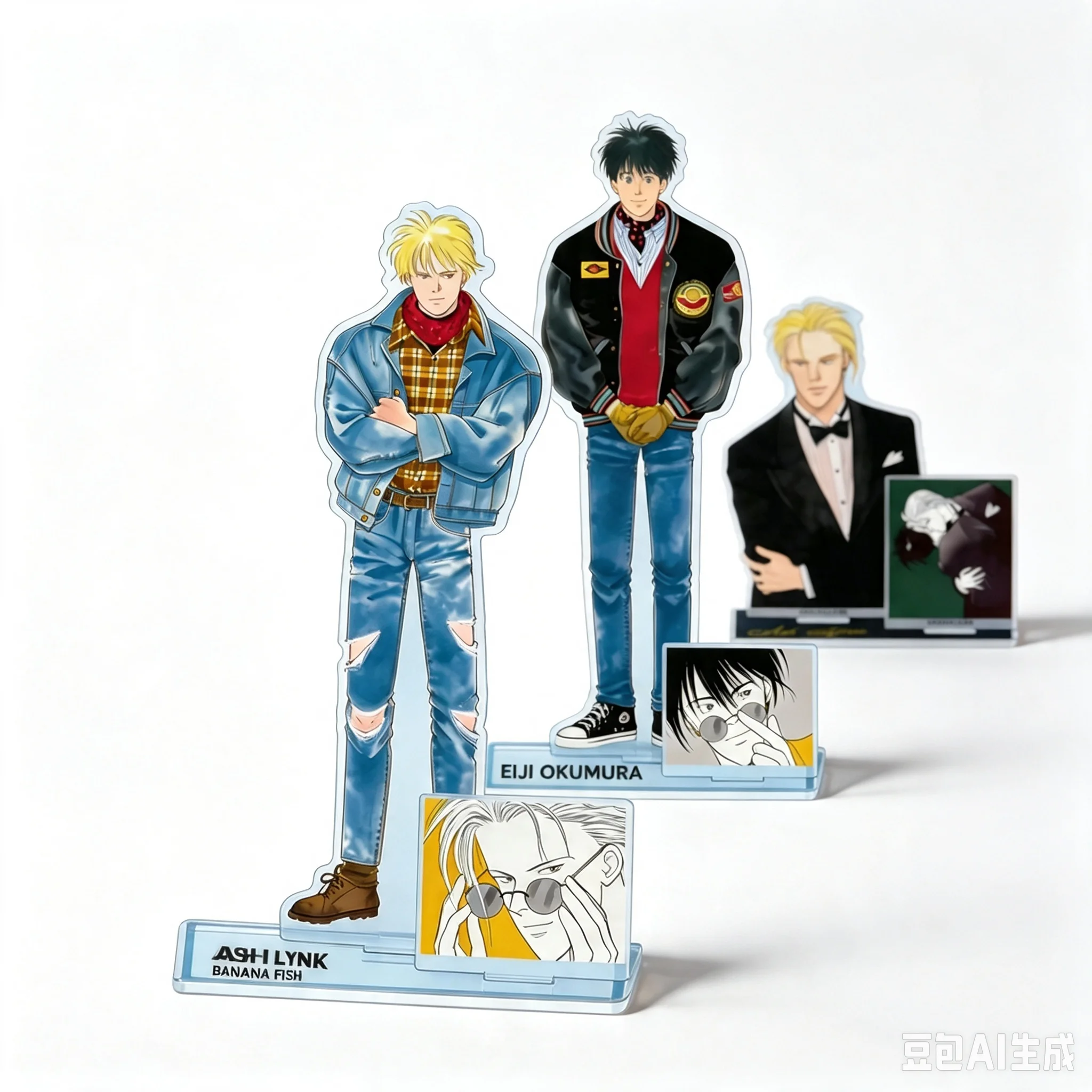 2026 New Anime Banana Fish Acrylic Stand Keychain Ash Lynx Okumura Eiji Cartoon Figure Desktop Decor Kawaii Fans Gift Merc