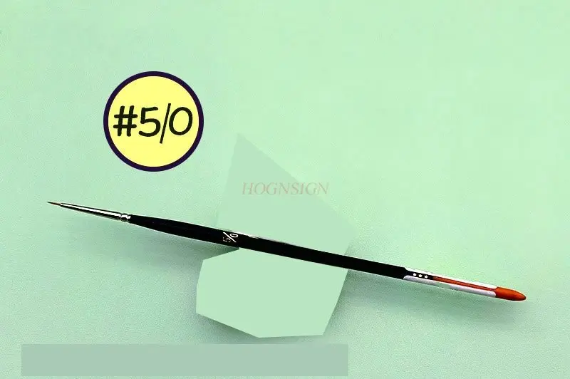 

Акварельная ручка из меха красной норки, кисть с круглой головкой, круглый заостренный кончик, ручка с крючком, цветная ручка