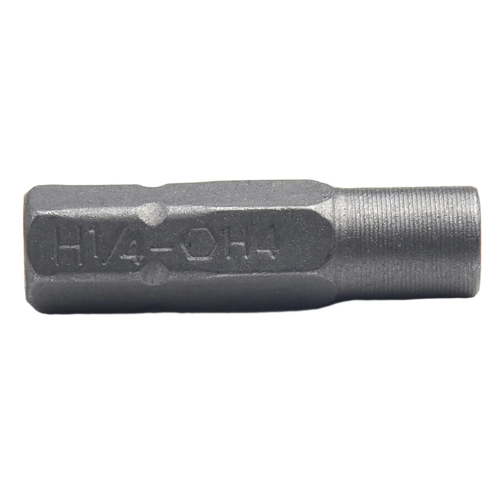 Precision Bit Holder Adapter Gray Driver Bit Adapter Bit Adapter Metal Bit Holder 4mm Socket Driver Bit Adapter