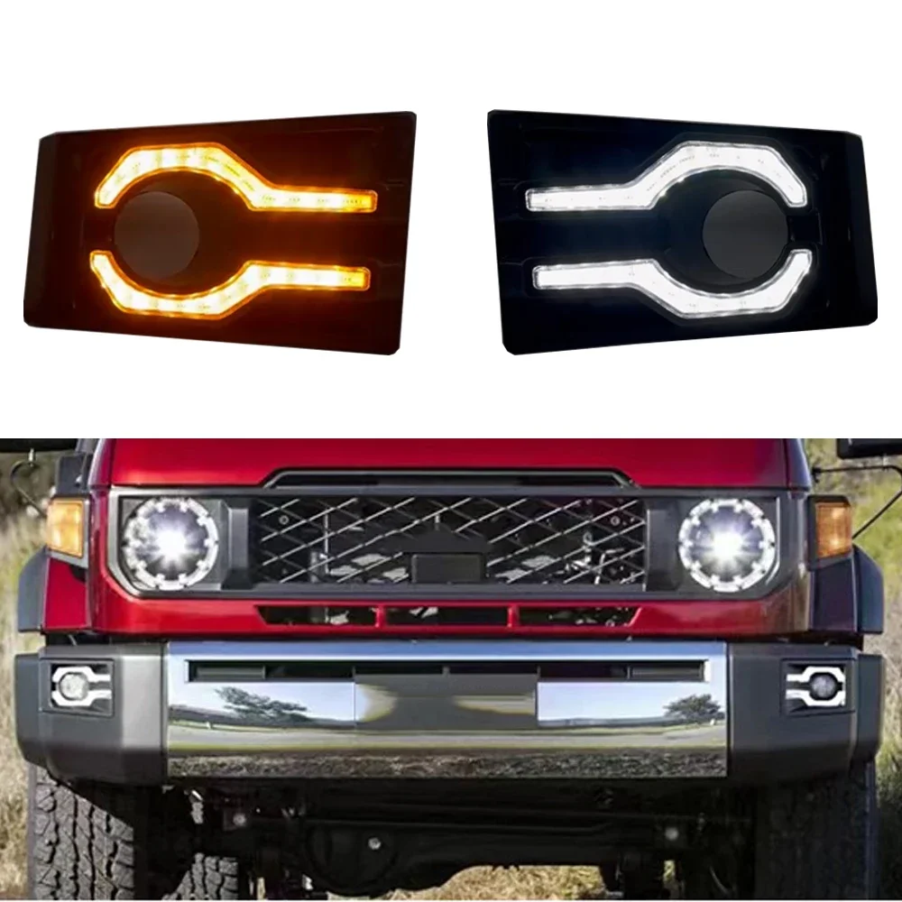 

LED Front Bumper Fog Lamp Daytime Running Light for to yota Land Cruiser 70 75 76 77 78 79 LC70 LC76 LC78 LC79 2024 Accessorie