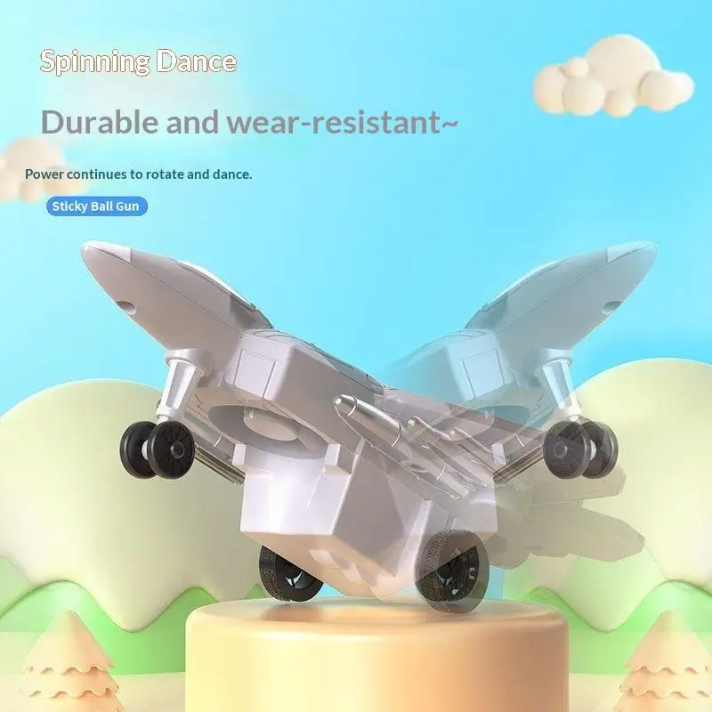 BPA-Free Mini Fighter Jet Inertial Pull Back Toy Sliding Aircraft Model for Toddler Boys Safe Toy