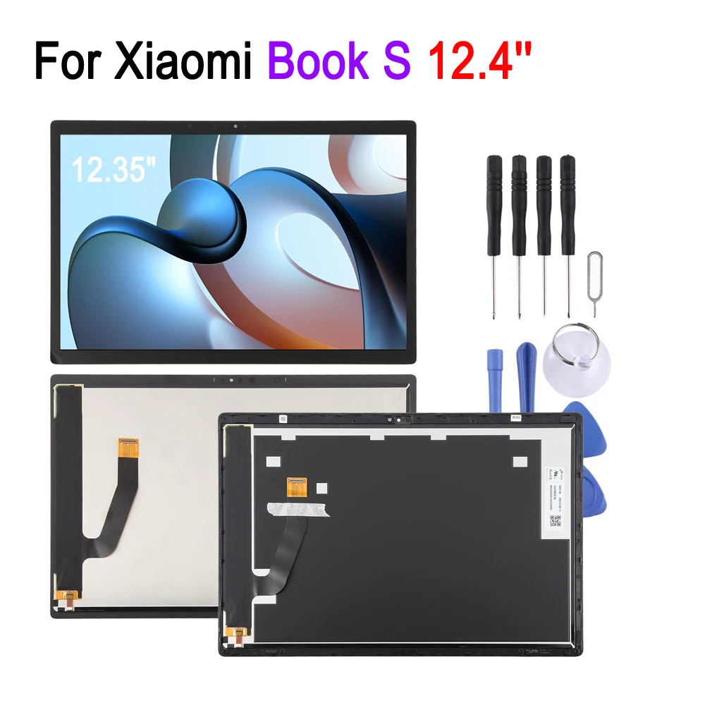 High Quality LCD Screen For Xiaomi Book S 12.4 inch, LCD Display Touch Screen No/With Frame Repair Replacement Part