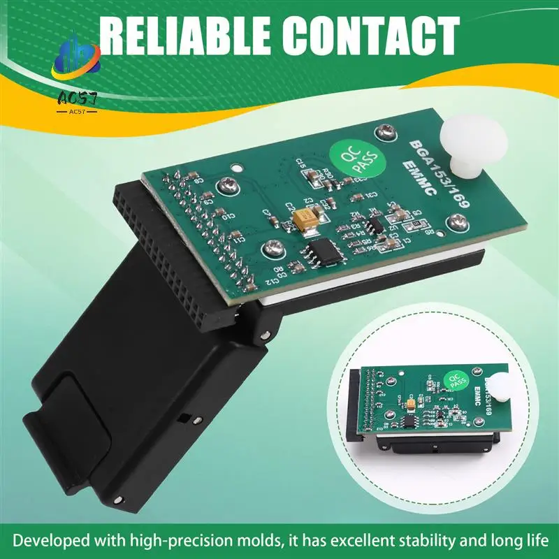 AC57-For T76 Programmer Adapter Burning Socket EMMC BGA153/BGA169 V2.0 Dual-Head Probe Holder