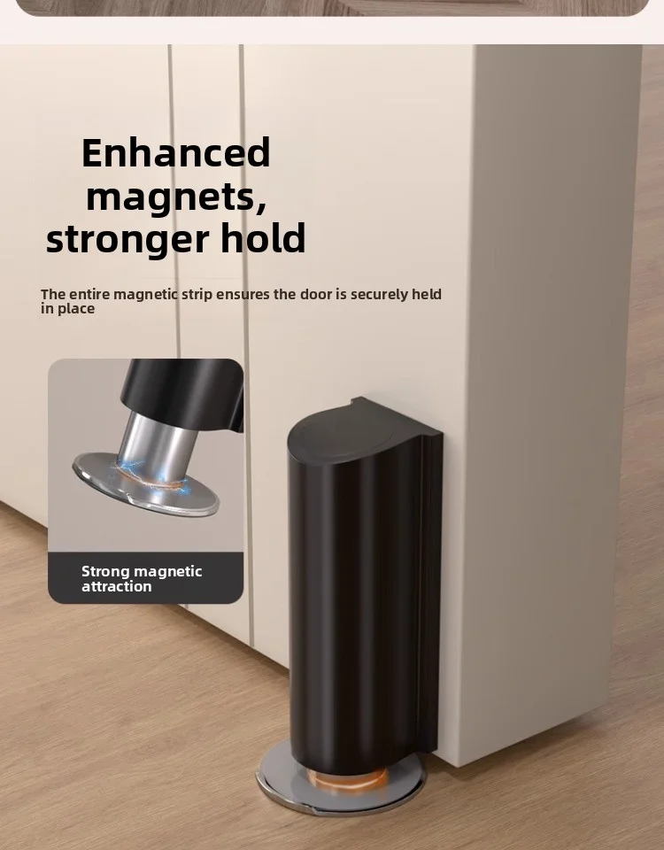 Magnetischer Türstopper – Vermeidung der Türschäden, verhindert das Zuschlag der Tür, schützt Wände für alle Türmaterialien und Türbeschläge – Detail 9