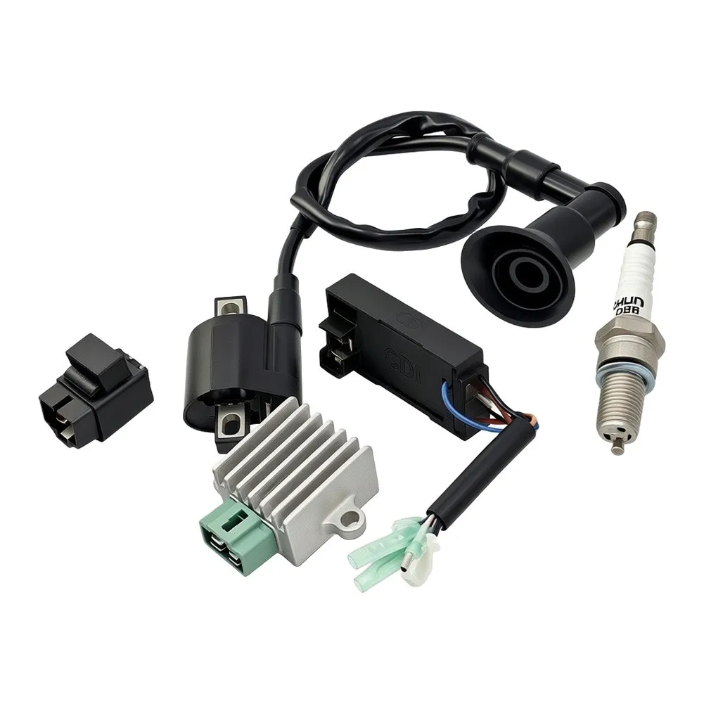 5 Piece Ignition Coil Kit For For Polaris For Sportsman 90 For ATV 2001-2007 For CDI Box Voltage Regulator Replacement Parts