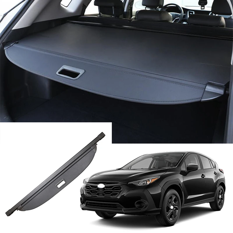 Car accessories For Subaru Crosstrek GU 2024 2025 2026  Black Rear Cargo Cover Privacy Trunk Security Shield Shade
