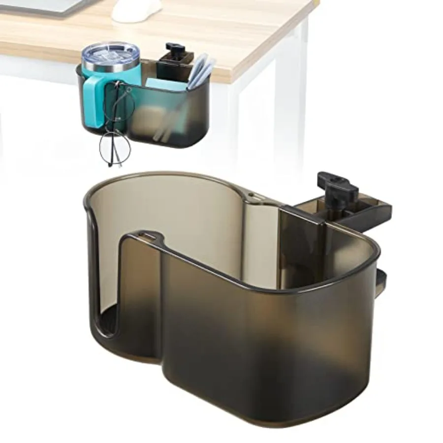 

Desk Cup Holder, Caddy Table Organizer for Office Table, Lawn Chair, Golf Cart, Pontoon Boat, Suitable for Most 18-32 oz Bottle