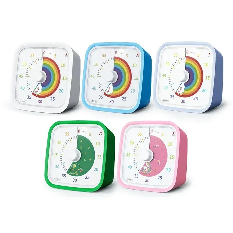 60 Minute Visual Countdown Timer for Kitchen Classroom Office Pomodoro Timer with Silent Operation For Adult Kids Cooking Study