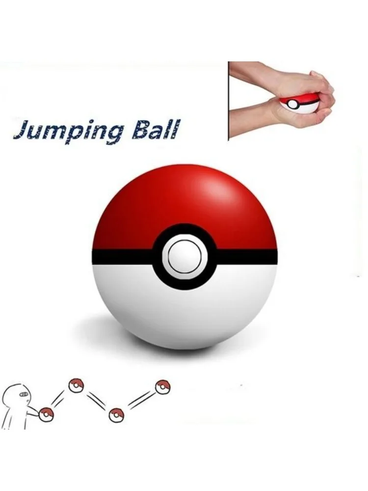 6cm Pokémon Poké Ball Haustier-Stressabbau-Ball, Lustiges Haustierspielzeug, Quetschbarer Hunde-Fitnessball, Katzen- und Hundespielzeug