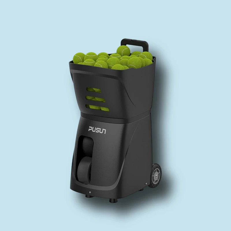 

PT-smart Professional Tennis Ball Machine Adjustable Speed Spin Multiple Training Modes Remote Control Long Battery Life