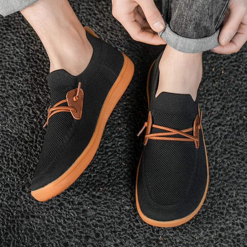 Men's Wide Version Barefoot Shoes Minimalist and Casual Shoes Sports Shoe Breathable and Comfortable Tennis Shoes