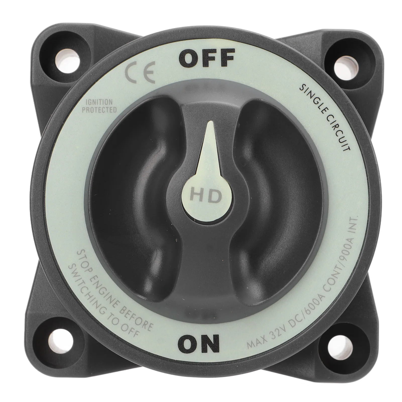 

600A Master Battery Power Cut Disconnect Switch for RV Marine Boat Isolator Single Circuit ON OFF IP66 Waterproof 3 Studs Switch