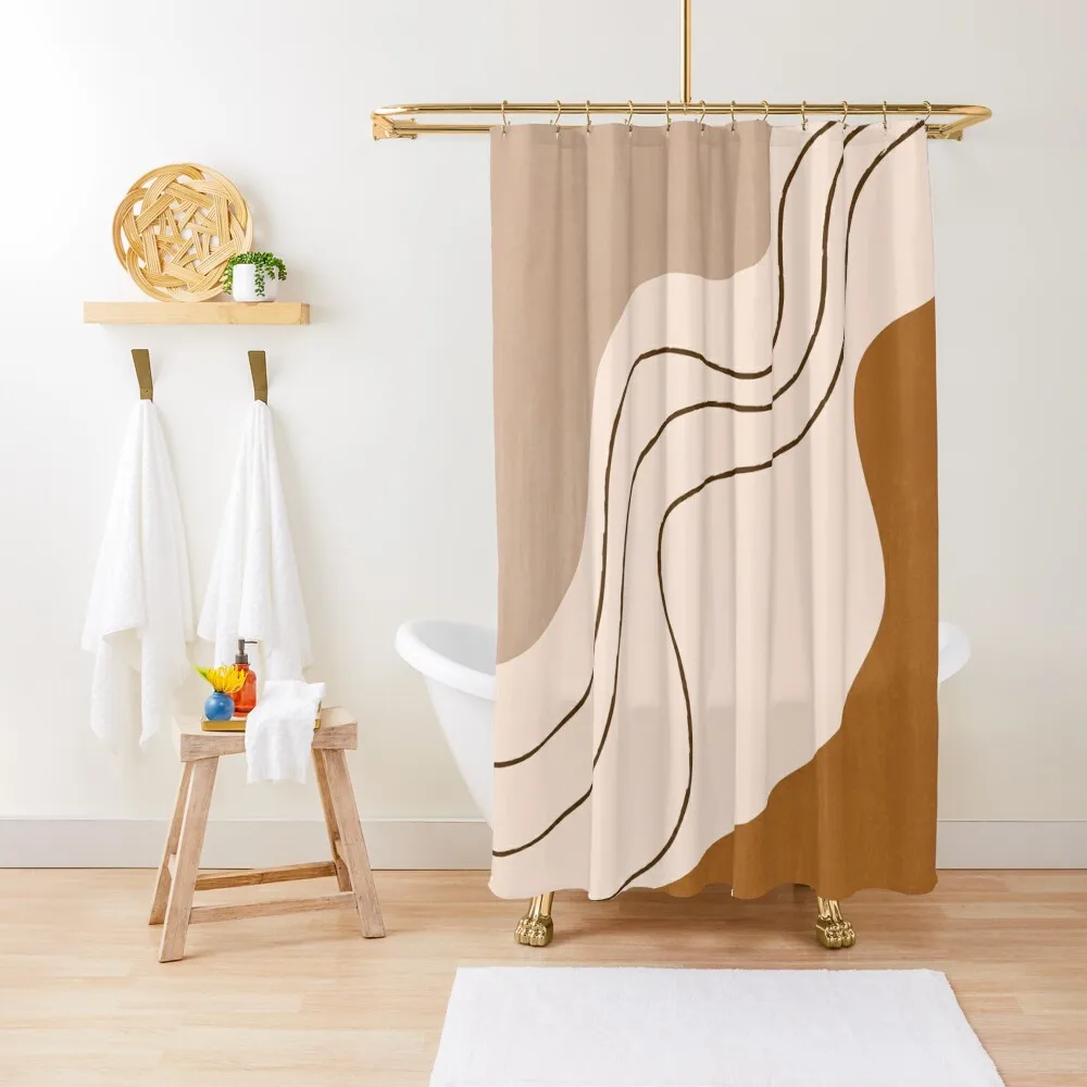 

Abstract Minimalist Shower Curtain Bathroom Fabric Set For Bathroom Bathroom Box Curtain