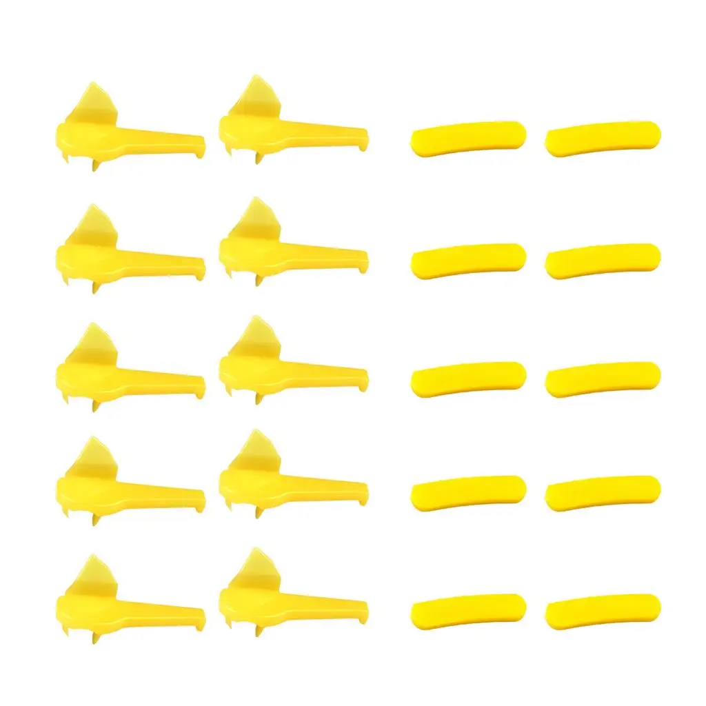 10 Pack Yellow Grilled Rim Protectors Tire Changer Bird Head Remover Pad