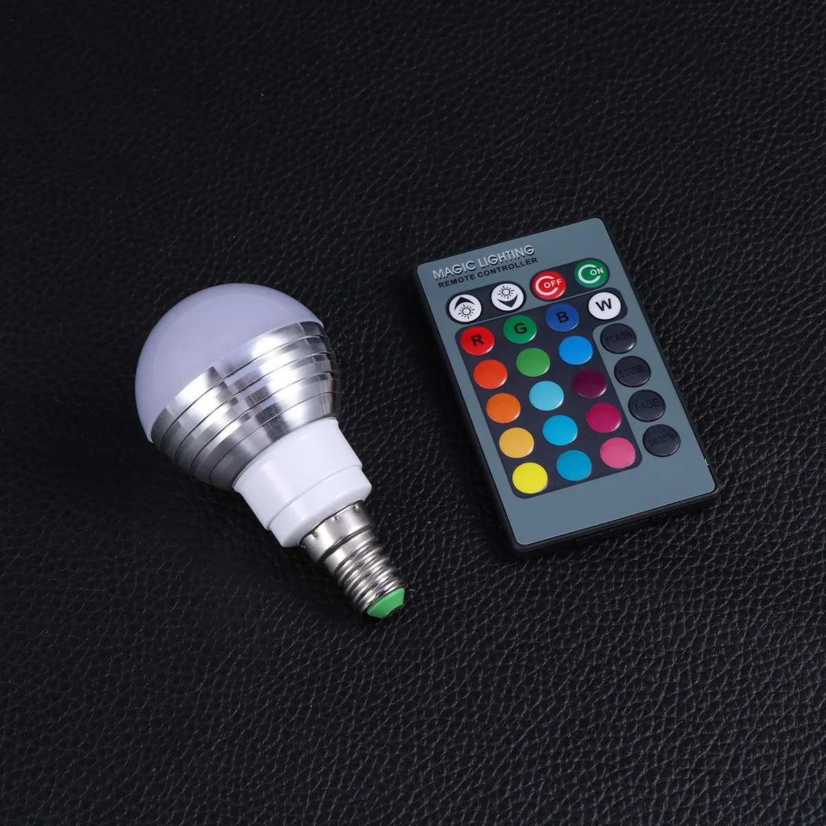 3W Rgb Gloeilamp E14 Verstelbare Modi Afstandsbediening 85-265V Laag Stroomverbruik Thuis Bar Club Rgb LED Lamp