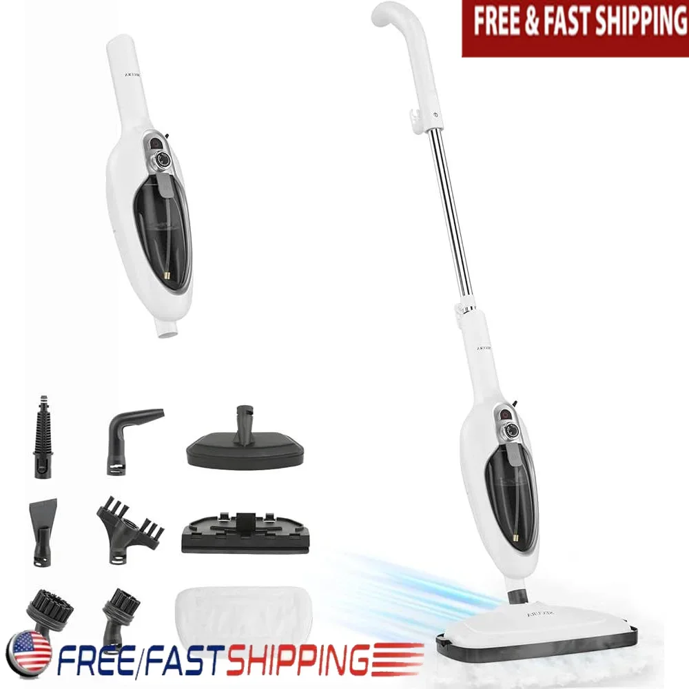 10-in-1 Steam Mop Multifunctional Floor Cleaner High Temperature Deep Cleaning Detachable Handheld Steam Cleaner Home Use