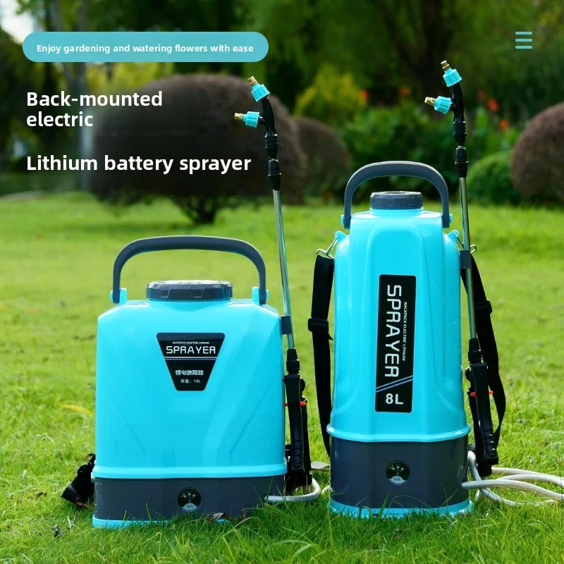 Backpack Electric Sprayer 12V Lithium Battery Automatic Disinfection 10L Mist Sprayer Misting System Garden Sprayer