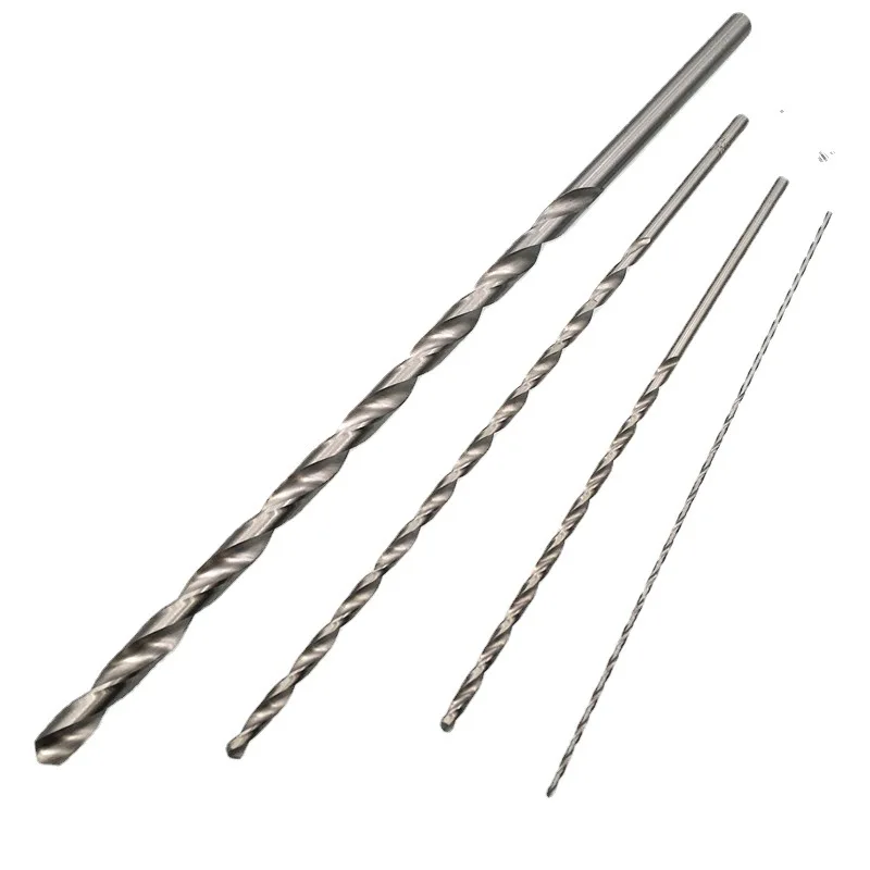 2mm/3mm/4mm/5mm/6mm/7mm/8mm Length 200mm Extra Long HSS Straight Shank Drill Bit Wood Aluminum and Plastic Extended Twist Drill