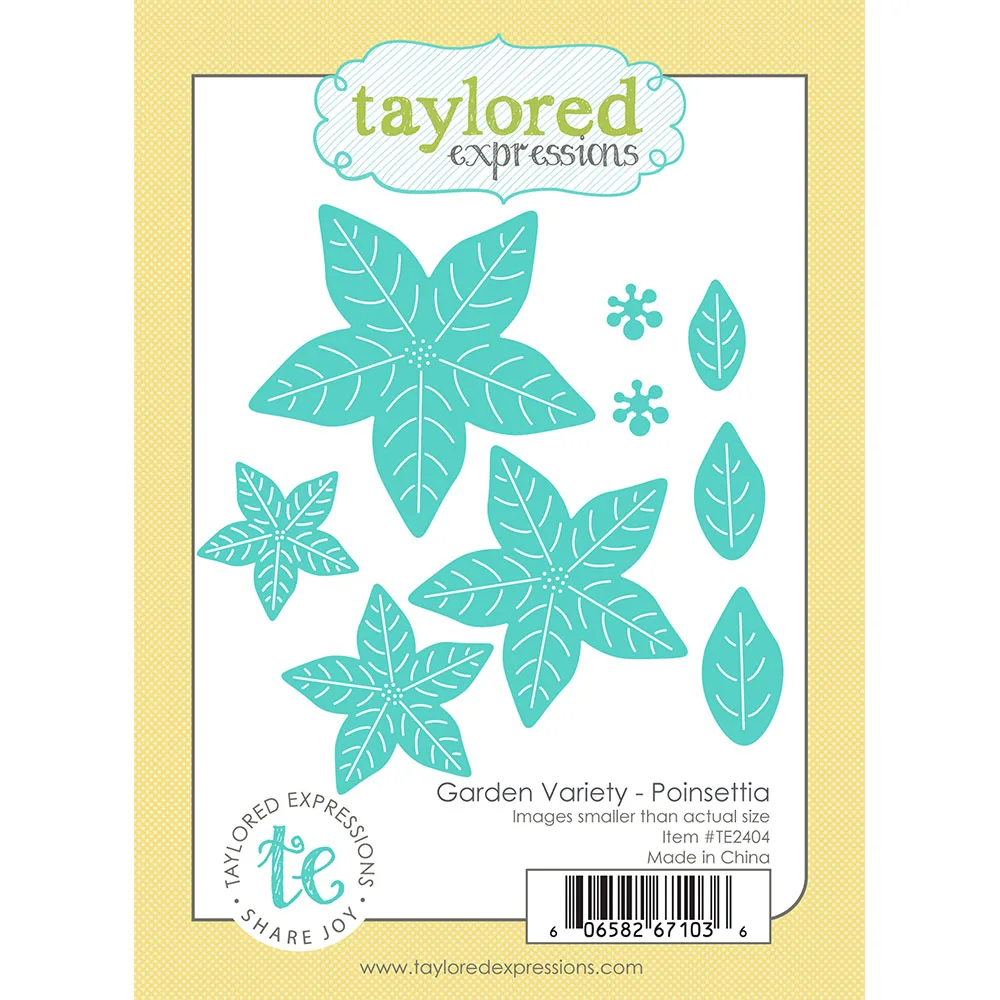 

2025 New Tayloer Christmas Holiday Greenery Die Cut Poinsettia Metal Cutting Dies DIY Scrapbooking Greeting Card Decoration Dies