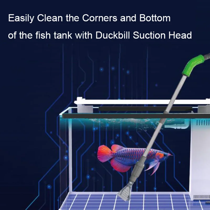 Multifunctional Aquarium Water Changer Fish Tank Siphon Water Change Cleaning Filter Water Changing Pump Sand Hose Tube