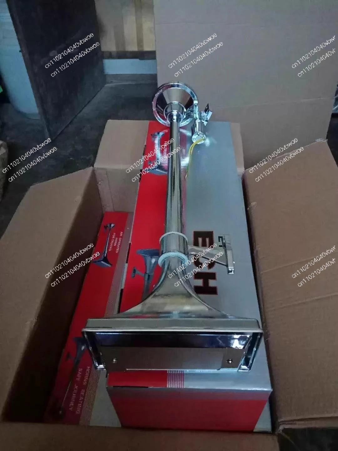 Subwoofer car metal 12v24v super loud large truck electric control air flute double port ship sound electric horn