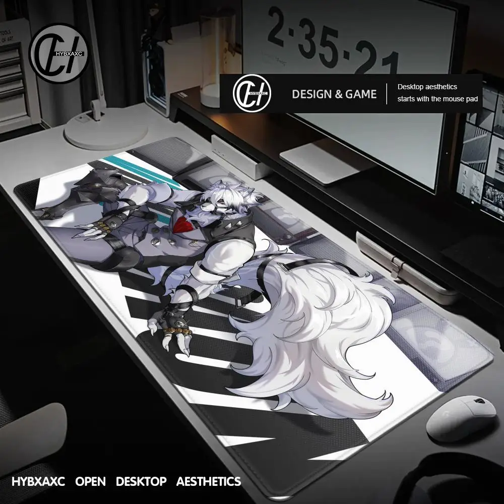 

Коврик для мыши Cool Gamer Zenless Zone Zero Von Lycaon, XXL, аниме, волк, для ПК, ноутбука, белый, игровой коврик для стола