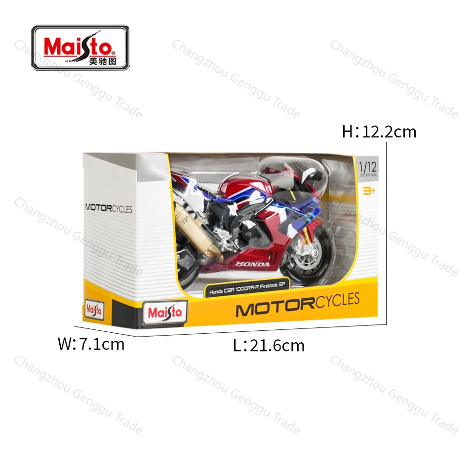 Sıcak satış Maisto honda CBR1000RR-R Firablade-SP 1:12 Diecast motosiklet simüla