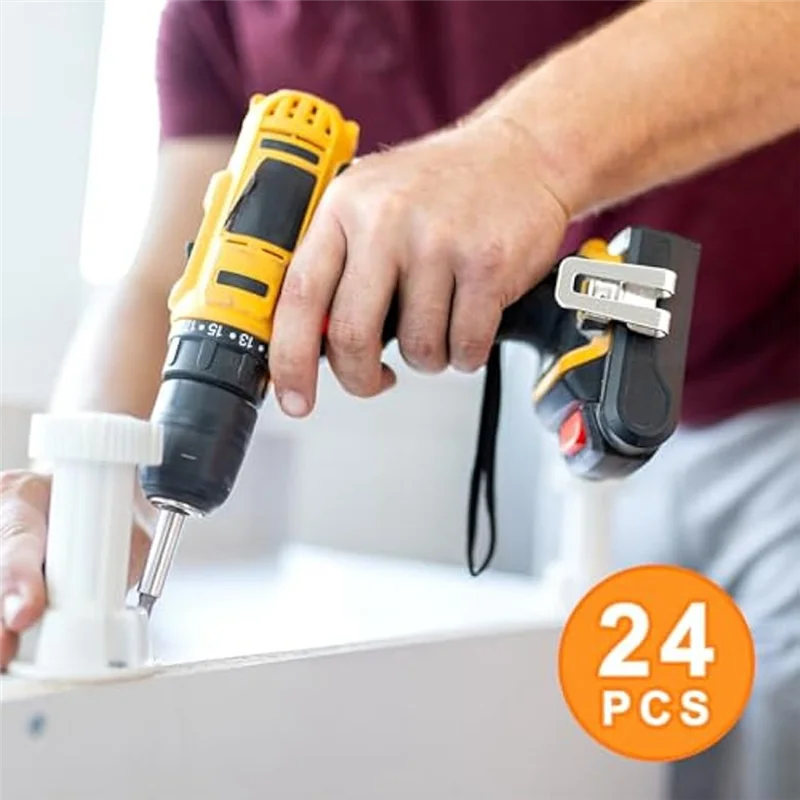 ABCL 24PCS riemclip voor boorclips Vervanging riemhaakclip voor N 268241   Voor 20V MAX Gereedschap DCD980 DCD985 DCD980L2 DCD985L2 Pa