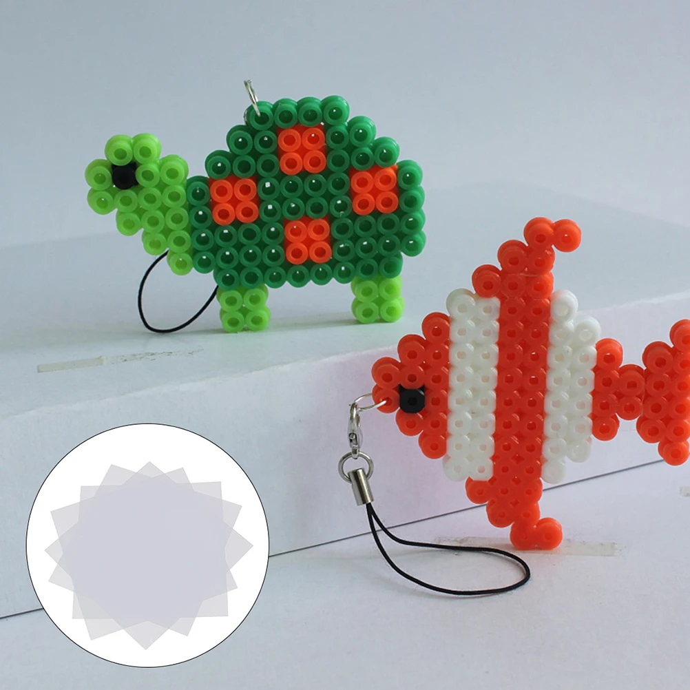 

20pcs Transparent Ironing Papers Craft Hot Paper Backsheet Plastic Template Diy Crafts For Kids Educational High Temperature