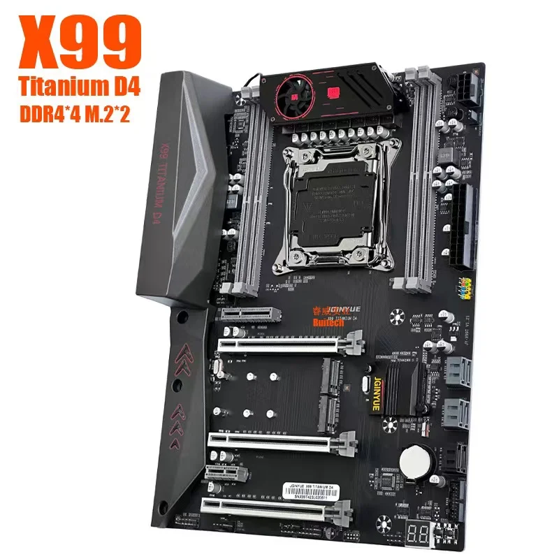 New original X99 Titanium D4 motherboard 4-channel 10-layer PCB 8-phase power supply