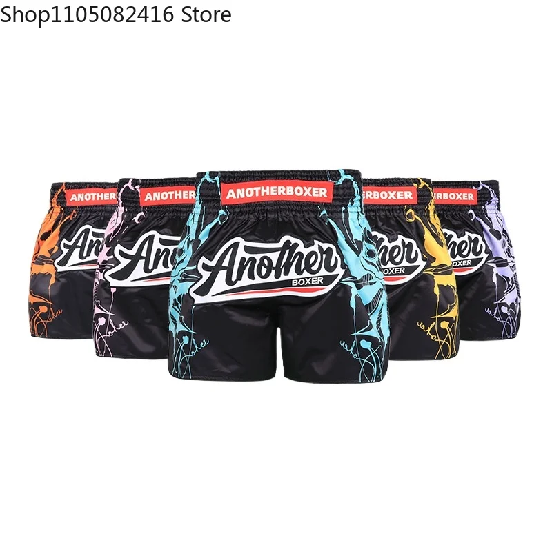 

Boxing Trunks MMA Fighting Professional Muay Thai Competition Training Shorts Martial Arts Sanda Half Pants