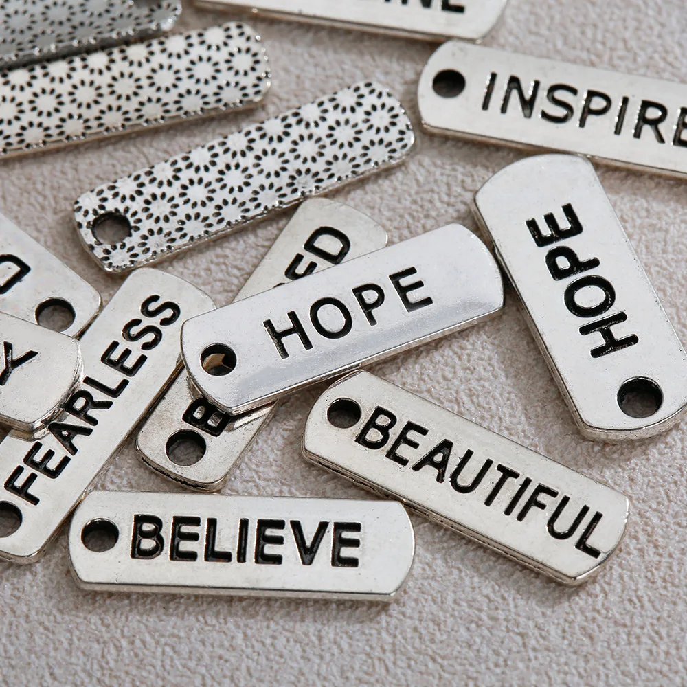 

diy jewelry original alloy letter style accessories, fashionable and trendy, retro yet individual fashion clothing accessories