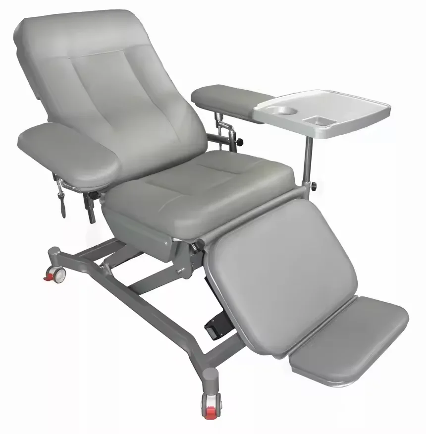 High Quality Electric Blood Donation Blood Collection Chair Soft 4 Motor Electric Reclining Dialysis Chair For Sale